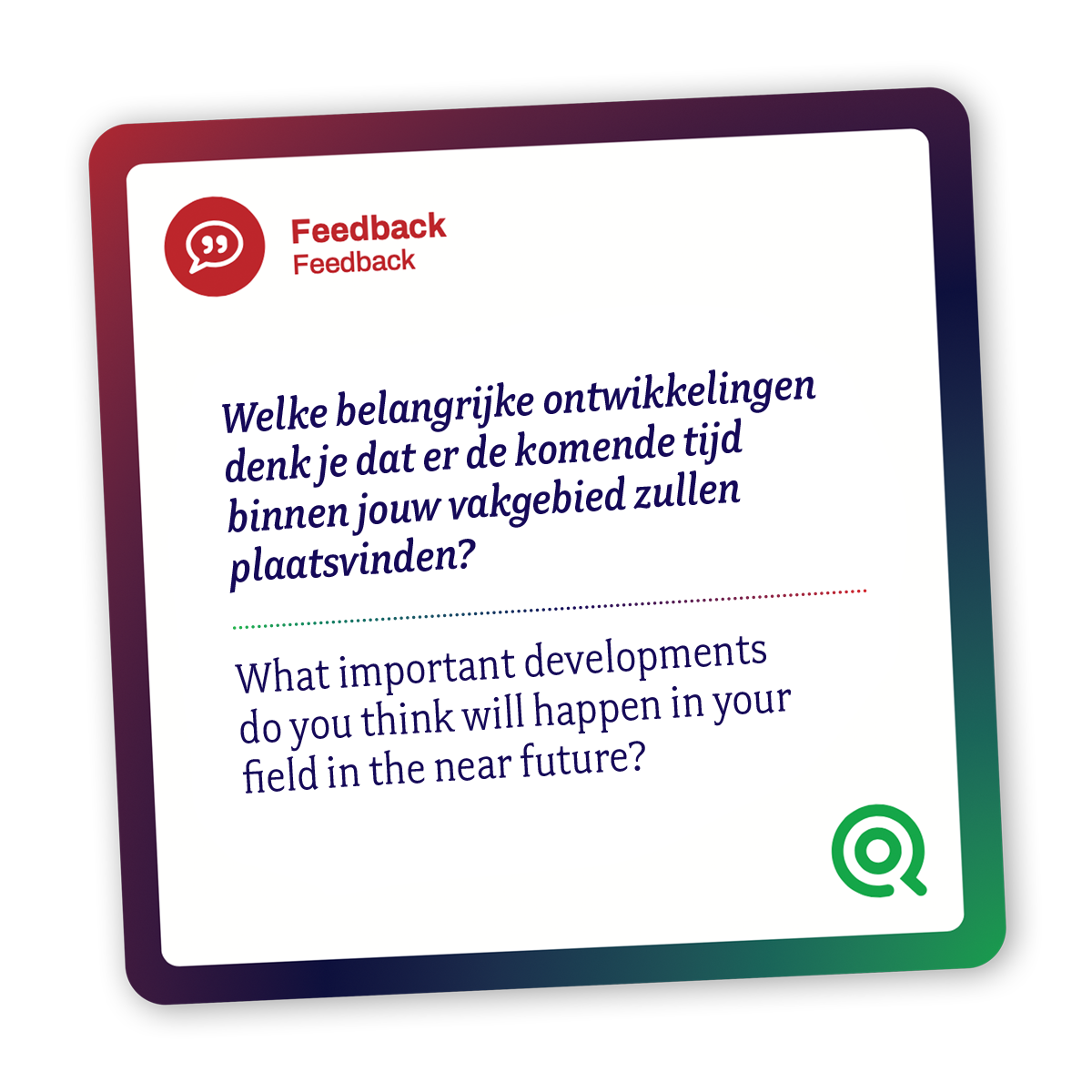 2️⃣  Feedback, reflectie en ontwikkeling